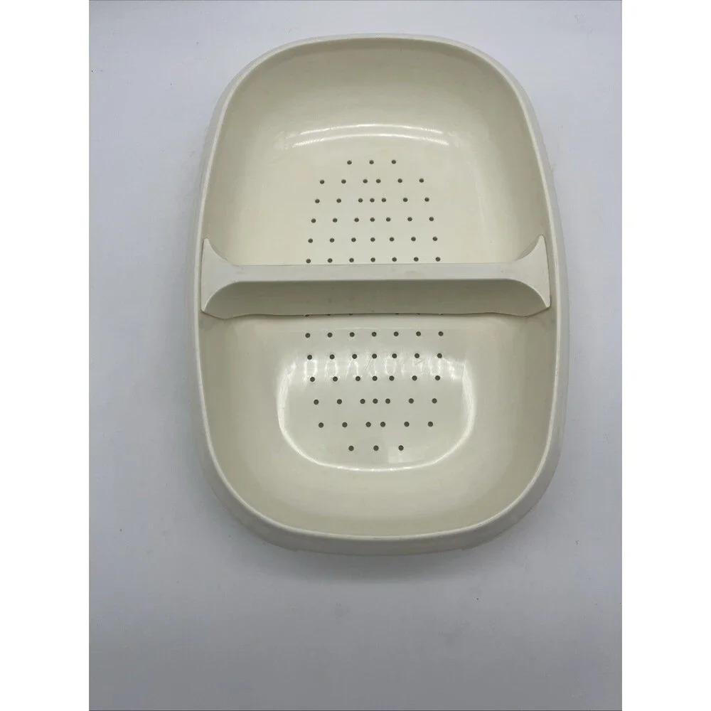 Tupperware Microwave Vegetable Steamer Harvest Gold 1273-5/1274-1/1275-4, 4 Set